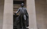 George Washington utenfor Federal Hall